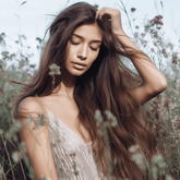 Neutral Brown Halo® Hair Extensions